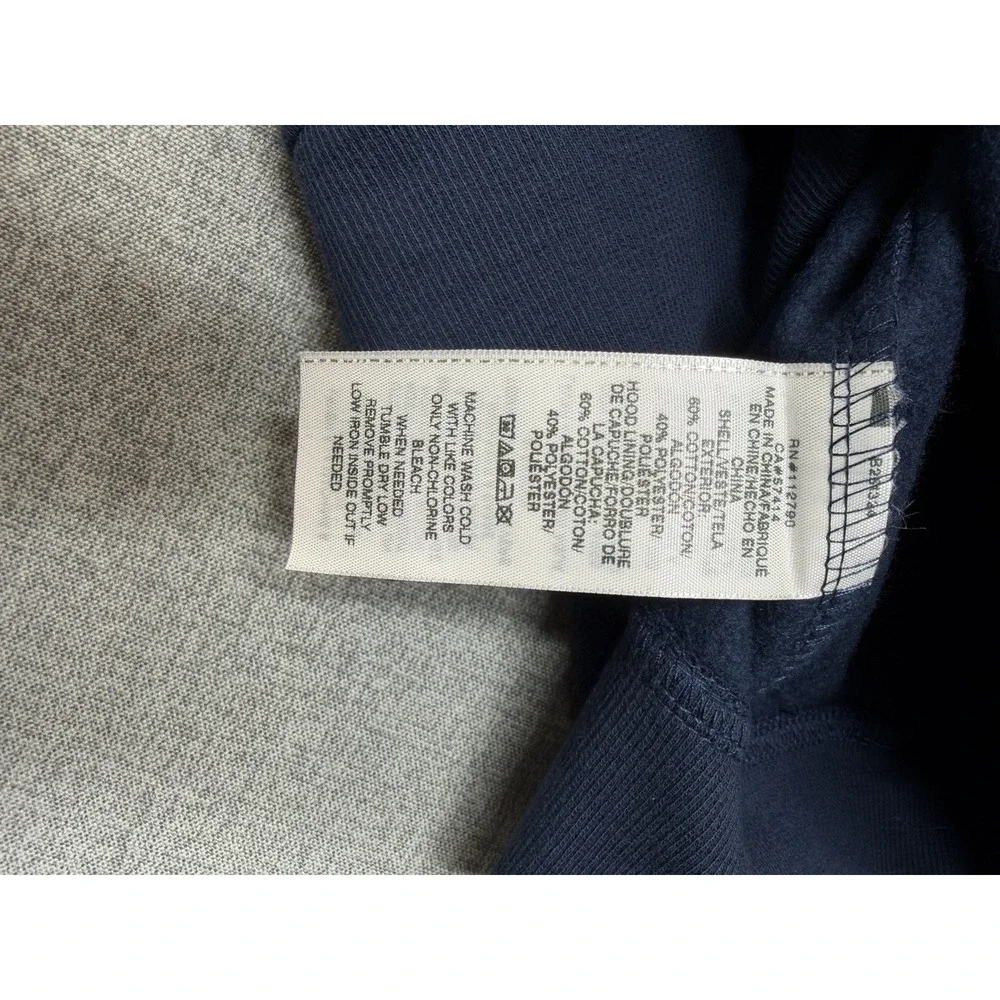True Religion Buddha Zip Hoodie Navy Blue Jacket Sweatshirt Full Zip New Large